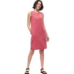 Indyeva Womens Leveza Dress XL Pink Lyocell Tencel Sundress Athleisure Travel